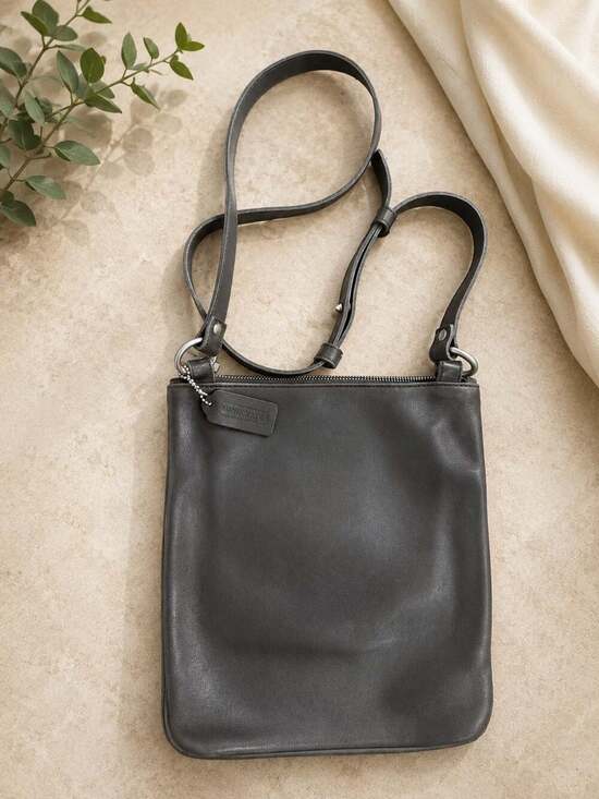 Coach Handbags - Coach Vintage Full Grain Leather Brown Crossbody Bag USA E0C-9457